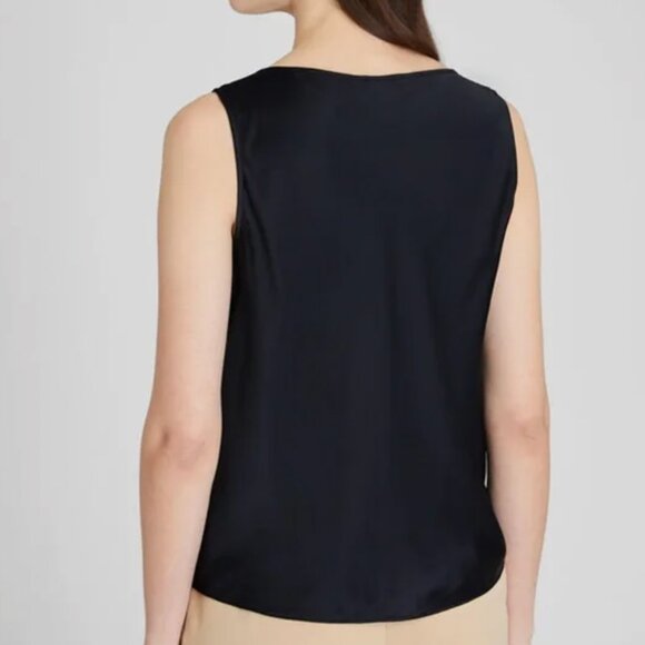 NWT Club Monaco 100% silk cami cowl neck top - Picture 5 of 7